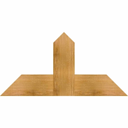 Ekena Millwork Portland Rough Sawn Timber Gable Bracket, Western Red Cedar, 36"W x 18"H x 2"D x 6"F, 12/12 Pitch GBW036X18X0206POR00RWR
